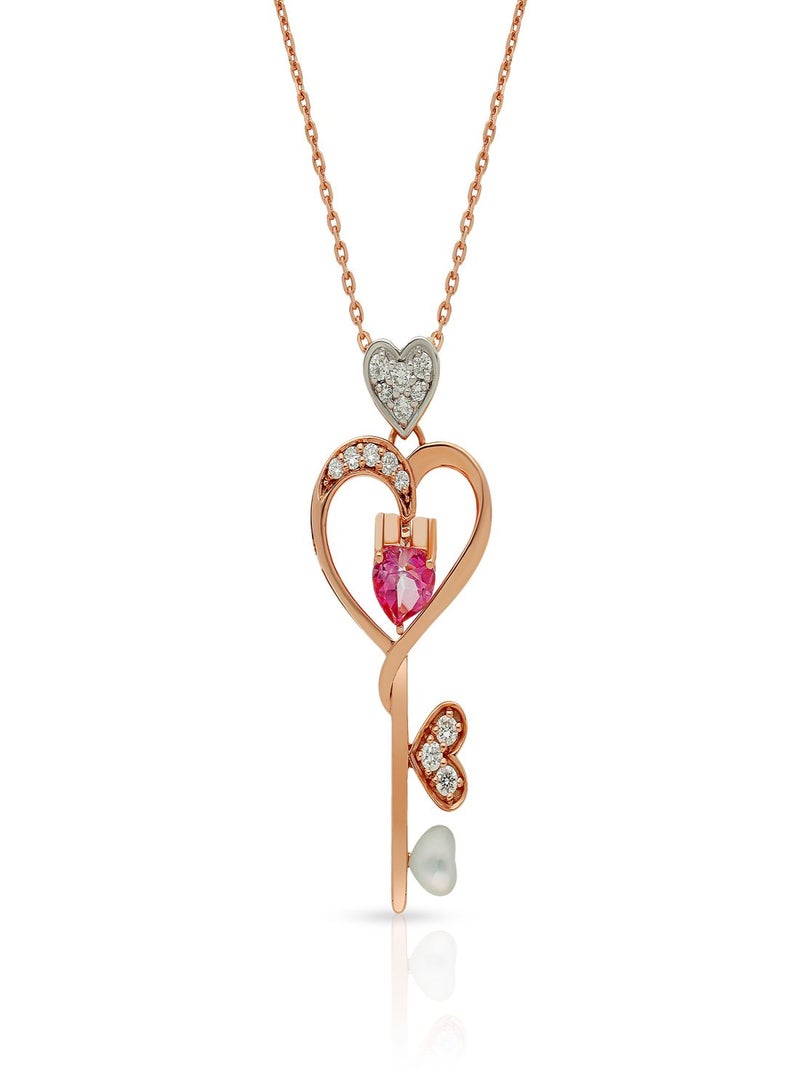 Malabar Gold and Diamonds 18 Karat 750 Purity Mine Diamond Pendant MPRGHTH042PN1 - Image 1